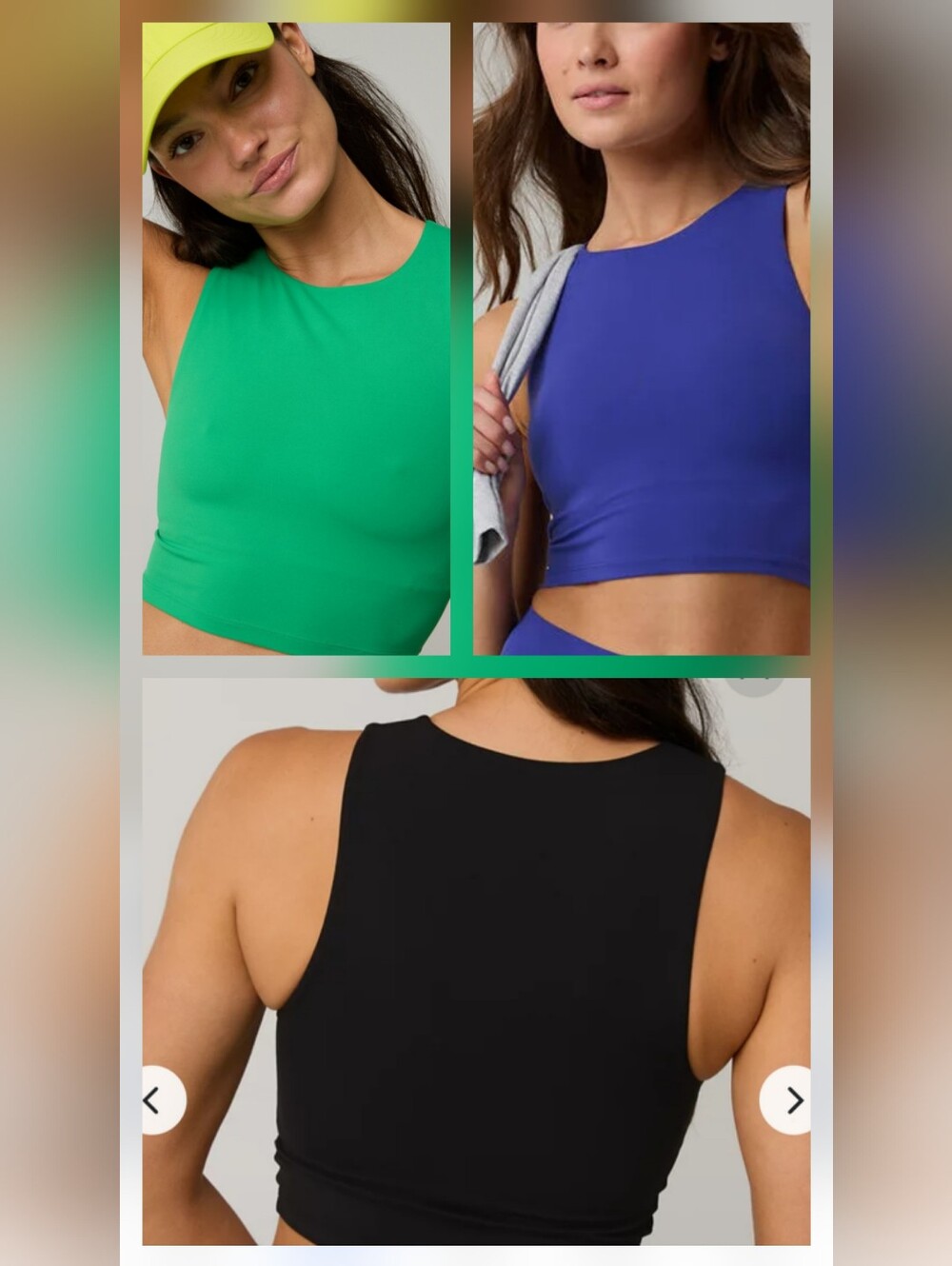 Lot of 3 OFFLINE By Aerie Real Me XTRA High Neck Longline Sports Bra Tank Top
